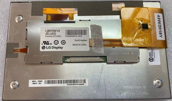 LB070WV8-SL02 LG Display 7,0“ de INDUSTRIËLE LCD VERTONING 133PPI van 800×480 450cd/m2