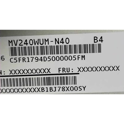 MV240WUM-N40 BOE 24.0&quot; 1920 ((RGB) × 1200, 300 cd/m2) INDUSTRIËL LCD-Display