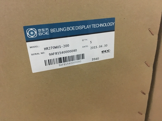 HR270WU1-200 BOE 27.0&quot; 1920 ((RGB) ×1080, 725 cd/m2 INDUSTRIËL LCD Display