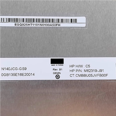 N140JCG-GS9 Innolux 14,0&quot; 1920 ((RGB) × 1200, 400 cd/m2 INDUSTRIËL LCD Display