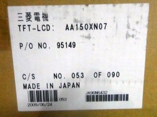 AA150XN07 4 stuks CCFL TFT LCD 15 inch Industrial TFT Display 75/75/50/60 (type.)