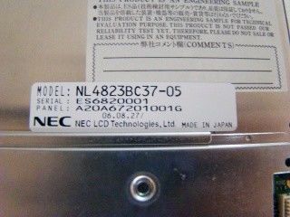 NL4823BC37-05 CCFL Achterlicht 7.0 INCH 480×234 NEC TFT LCD 157.5 ((H) ×90.5 ((V) mm