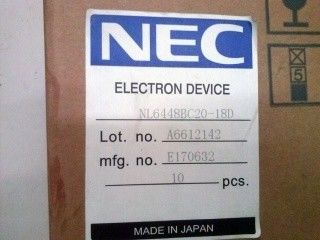 NL6448BC20-18D 122PPI 6.5 INCH 640×480 NEC TFT LCD-scherm 132.48×99.36 mm