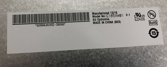 18.5 inch 84PPI 300cd/m2 AUO TFT LCD G185XW01 V0 85/85/80/80 (Type.)