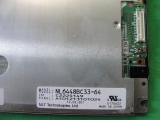 640*480 40% NTSC 450cd/m2 NEC TFT Display NL6448BC33-64R 3.3/5.0V 262K 40% NTSC
