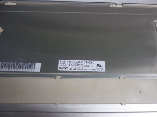 12.1&quot; 800*600 350cd/m2 82PPI NEC TFT Panel NL8060BC31-28D 70/70/45/55