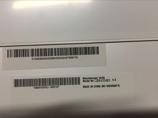 G084SN03 V3 8.4 INCH 250 cd/m2 800×600 Bekijkhoek 80/80/80/60 TFT-LCD, LCM