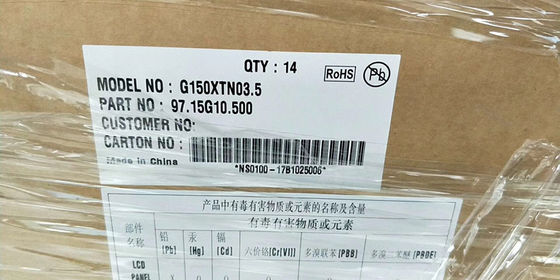 G150XTN03.5 15.0 Inch 1024×768 XGA 350cd/m2 Zienhoek80/80/70/80 AUO TFT LCD