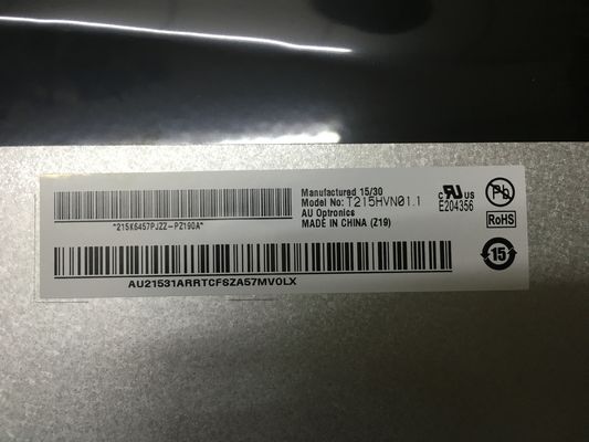 T215HVN01.1 21,5 inch 250 cd/m2 A-Si TFT LCD voor desktopmonitor 89/89/89/89