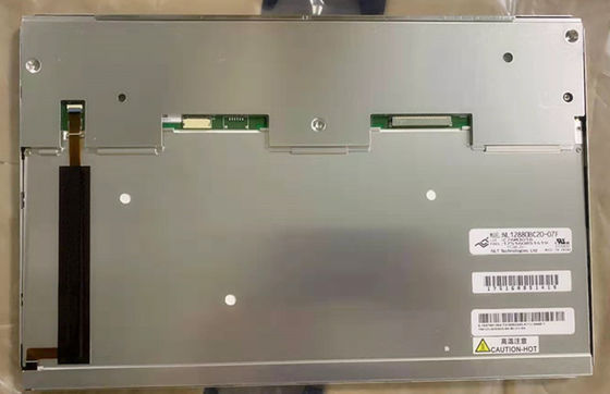 NL12880BC20-07F NIET LATER DAN de Werkende Temperatuur van 12.1INCH 1800CD/M2 LCM 1280×800 1280×800RGB WLED LVDS: -20 ~ 70 INDUSTRIËLE °C
