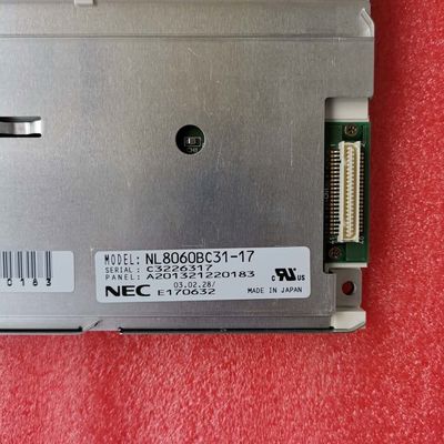 NL8060BC31-17 NIET LATER DAN de Opslagtemperaturen van 12.1INCH 350CD/M2 LCM 800×600 800×600RGB CCFL TTL.: -20 ~ 60 DE INDUSTRIËLE LCD VERTONING VAN °C