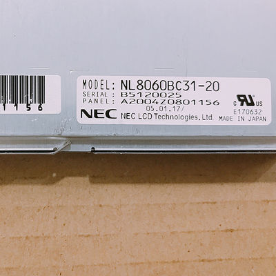 Nl8060bc31-20 NIET LATER DAN de Werkende Temperaturen van 12.1INCH 250CD/M2 LCM 800×600 800×600RGB CCFL TTL.: 0 ~ 55 DE INDUSTRIËLE LCD VERTONING VAN °C