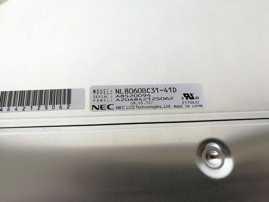 NL8060BC31-41D NIET LATER DAN de Werkende Temperatuur van 12.1INCH 400CD/M2 LCM 800×600 800×600RGB CCFL LVDS: -20 ~ 70 °C INDUSTRIËLE LCD