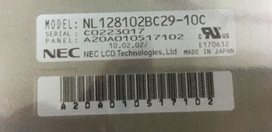 NL128102BC29-10C NIET LATER DAN de Opslagtemperaturen van 19INCH 290CD/M2 LCM 1280×1024 1280×1024RGB CCFL LVDS.: -20 ~ 60 °C INDUSTRIËLE LCD DISP