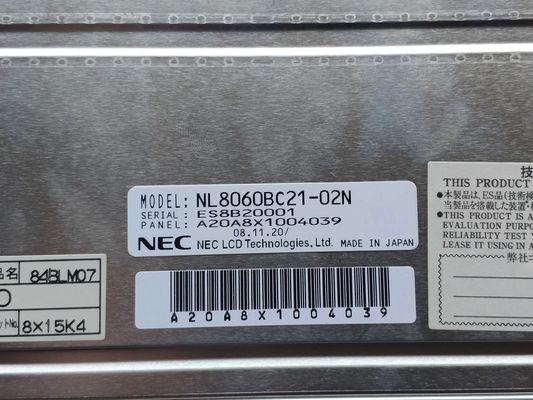 Het Comité NL8060BC21-02N van LCM 800×600RGB 400CD/M2 CCFL LVDS NEC TFT