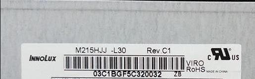Innolux 21,5&quot; 250cd/m2 Tft Lcd Screen M215HJJ-L30 Rev.C1 89/89/89/89 (Type.)
