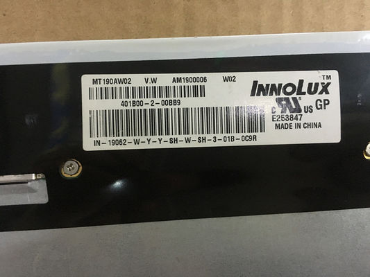 MT190AW02 V.0 INNOLUX 19,0“ 1440 (RGB) ×900 300 DE INDUSTRIËLE LCD VERTONING VAN CD/M ²