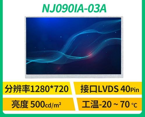 NJ090IA-03A INNOLUX 9,0“ 1280 (RGB) ×720 500 DE INDUSTRIËLE LCD VERTONING VAN CD/M ²