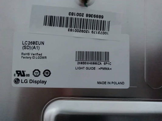 LC260EXN-SCB1 LG Display 26,0“ 1366 (RGB) ×768 400 de INDUSTRIËLE LCD VERTONING van cd/m ²