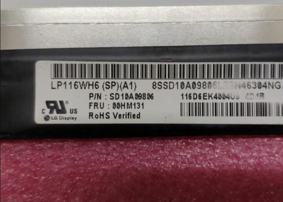 LP116WH6-SPA1 LG Display 11,6“ 1366 (RGB) ×768 300 de INDUSTRIËLE LCD VERTONING van cd/m ²