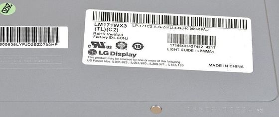 LM171WX3-TLC2 LG Display 17,1“ 1440 (RGB) ×900 250 de INDUSTRIËLE LCD VERTONING van cd/m ²