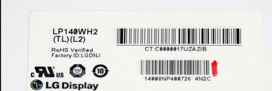 LP140WH2-TLL2 LG Display 14,0“ 1366×768 200 de INDUSTRIËLE LCD VERTONING van cd/m ²