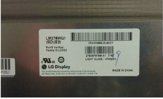 LM270WQ1-SDB3 LG Display 27,0“ de INDUSTRIËLE LCD VERTONING van 2560×1440 420cd/m2