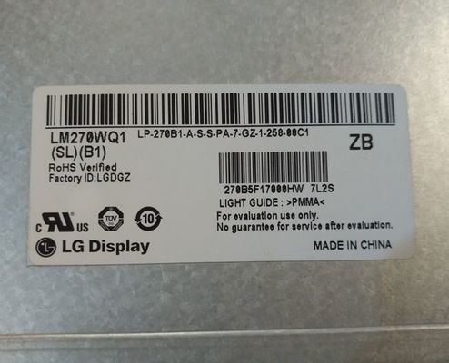 LM270WQ3-SLC1 LG Display 27,0“ de INDUSTRIËLE LCD VERTONING van 2560×1440 300cd/m2