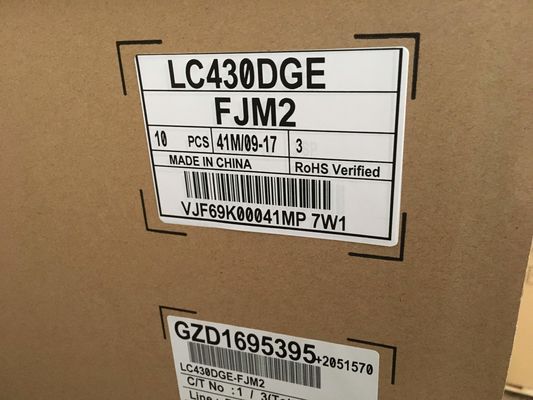 LC430DGE-FJM2 LG Display 43“ de INDUSTRIËLE LCD VERTONING van 3840×2160 390cd/m2