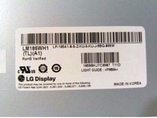 LM185WH1-TLA1 LG Display 18,5“ de INDUSTRIËLE LCD VERTONING van 1366×768 300cd/m2