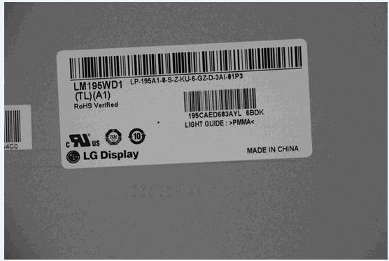 LM195WD1-TLA1 LG Display 19,5“ 1600 (RGB) ×900 250 de INDUSTRIËLE LCD VERTONING van cd/m ²