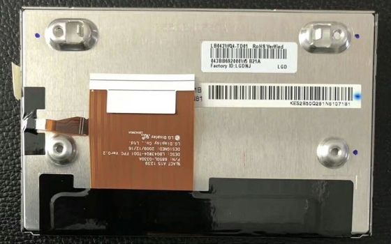 43&quot; 480x1080 400cd/M2 Tft Lcd Display 128PPI LB043WQ4-TD01 70/70/60/50 (Type.)