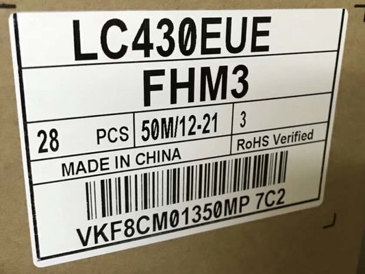 43in 51PPI Vierkant Tft Display 1920×1080 300cd/M2 LC430EUE-FHM3 89/89/89/89 (Type.)