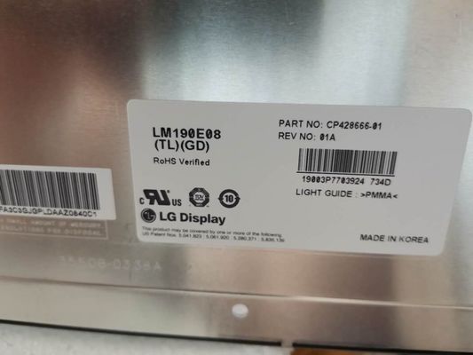 Lm190e08-TLGD LG Display 19,0“ 1280 (RGB) ×1024 300 de INDUSTRIËLE LCD VERTONING van cd/m ²