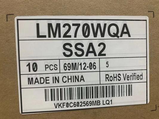LM270WQA-SSA2 LG Display 27,0“ 2560 (RGB) ×1440 400 de INDUSTRIËLE LCD VERTONING van cd/m ²