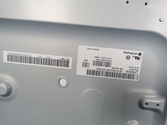 103PPI 43&quot; 3840×2160 Vierkant LCD-paneel 400cd/m2 LD430EQE-FLA1 89/89/89/89 (Type.)