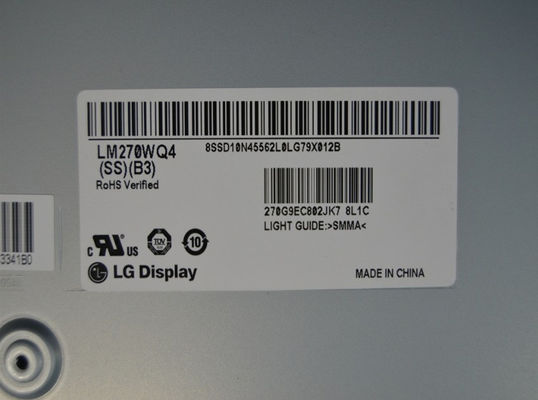 LM270WQ4-SSB3 LG Display 27,0“ 2560 (RGB) ×1440 350 de INDUSTRIËLE LCD VERTONING van cd/m ²
