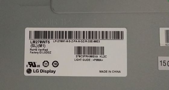 LM270WF5-SLM4 LG Display 27,0“ 1920 (RGB) ×1080 250 de INDUSTRIËLE LCD VERTONING van cd/m ²