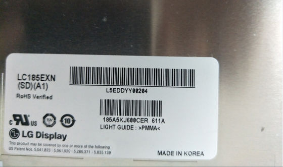 LC185EXN-SDA1 LG Display 18,5“ 1366 (RGB) ×768 250 de INDUSTRIËLE LCD VERTONING van cd/m ²