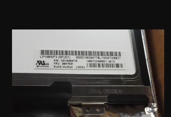 300cd/m2 14.0in het Vierkante Tft Scherm LP140WF3-SPD1 1920×1080 van 157PPI
