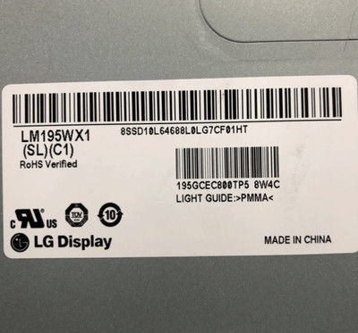 LM195WX1-SLC1 LG Display 19,5“ 1440 (RGB) ×900 250 de INDUSTRIËLE LCD VERTONING van cd/m ²