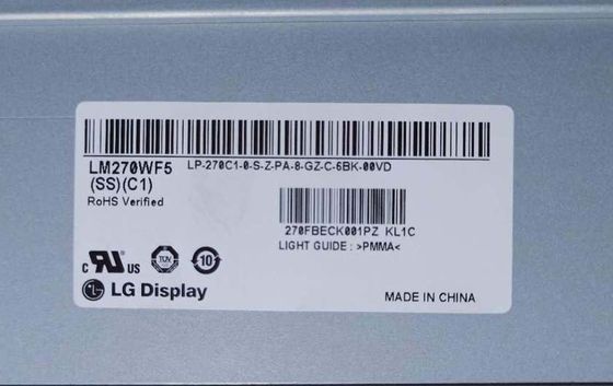 LM270WF5-SSC1 LG Display 27,0“ 1920 (RGB) ×1080 250 de INDUSTRIËLE LCD VERTONING van cd/m ²