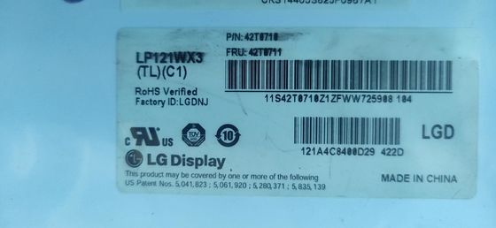 12.1 het“ Comité 220cd/m2 LP121WX3-TLC1 van 1280×800 124PPI WXGA TFT LCD