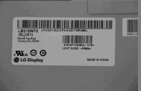 102PPI industrieel LCD Comité 250cd/m2 LM215WF3-SLK1 1920×1080 WLED