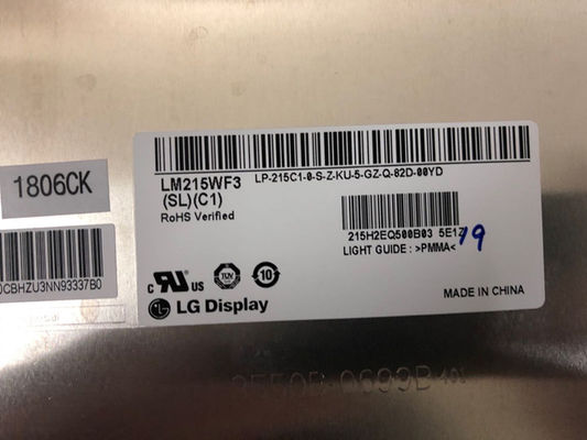 De Industriële Lcd Vertoning 1920×1080 250cd/m2 LM215WF3-SLC1 van LCM 102PPI NTSC